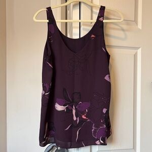 Floral Purple Women's Reversible Top